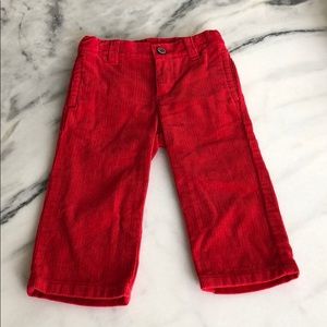 Janie and Jack Authentic red holiday pants
